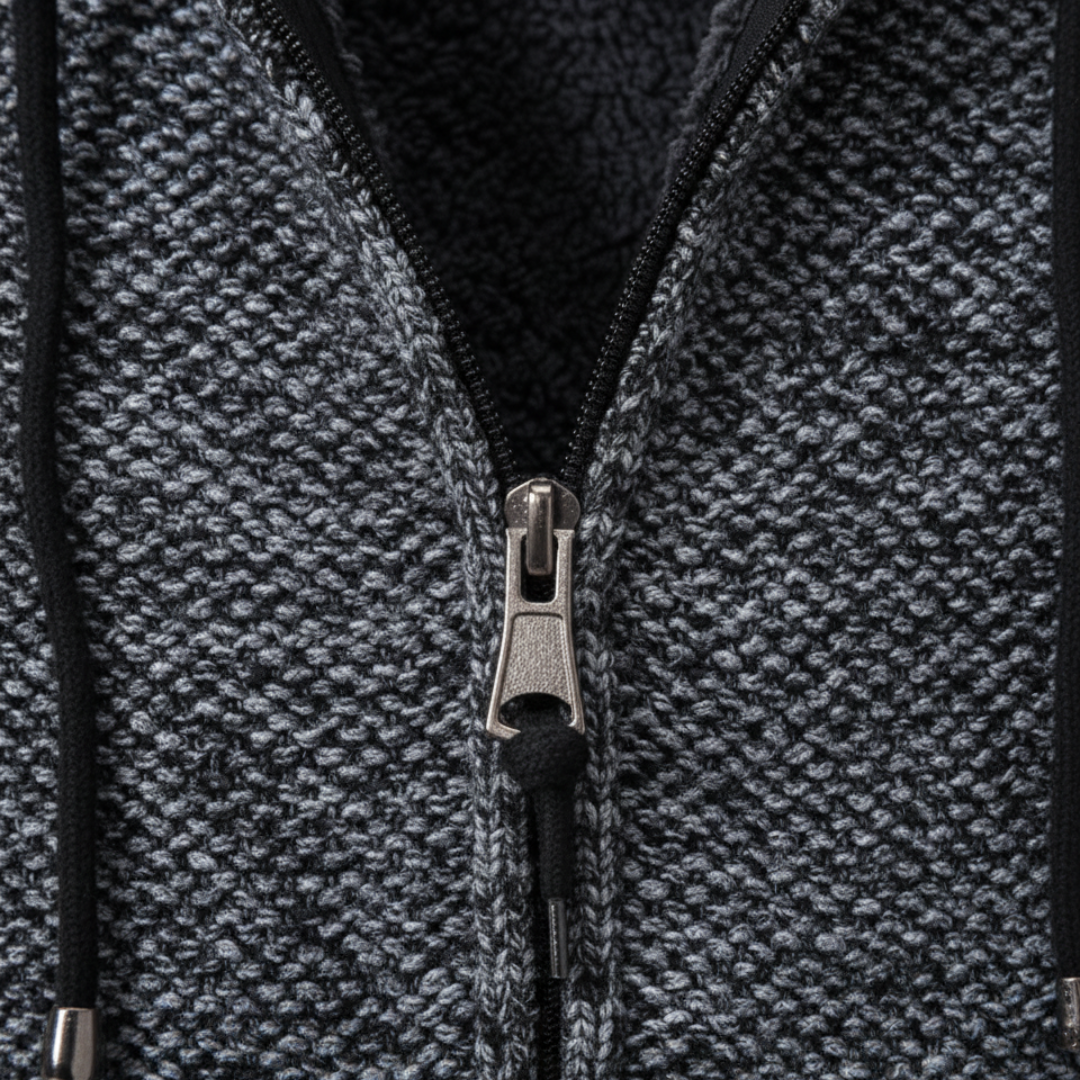 Men's Zip Sweater in Soft Material