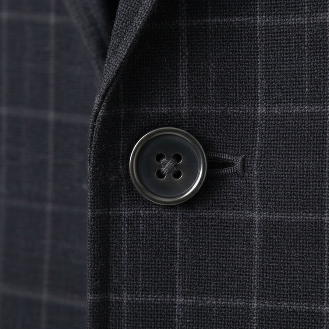 Slim Fit Men's Checkered Blazer