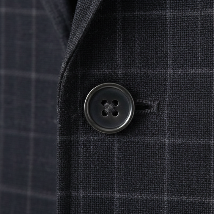 Blazer slim fit a quadri da uomo
