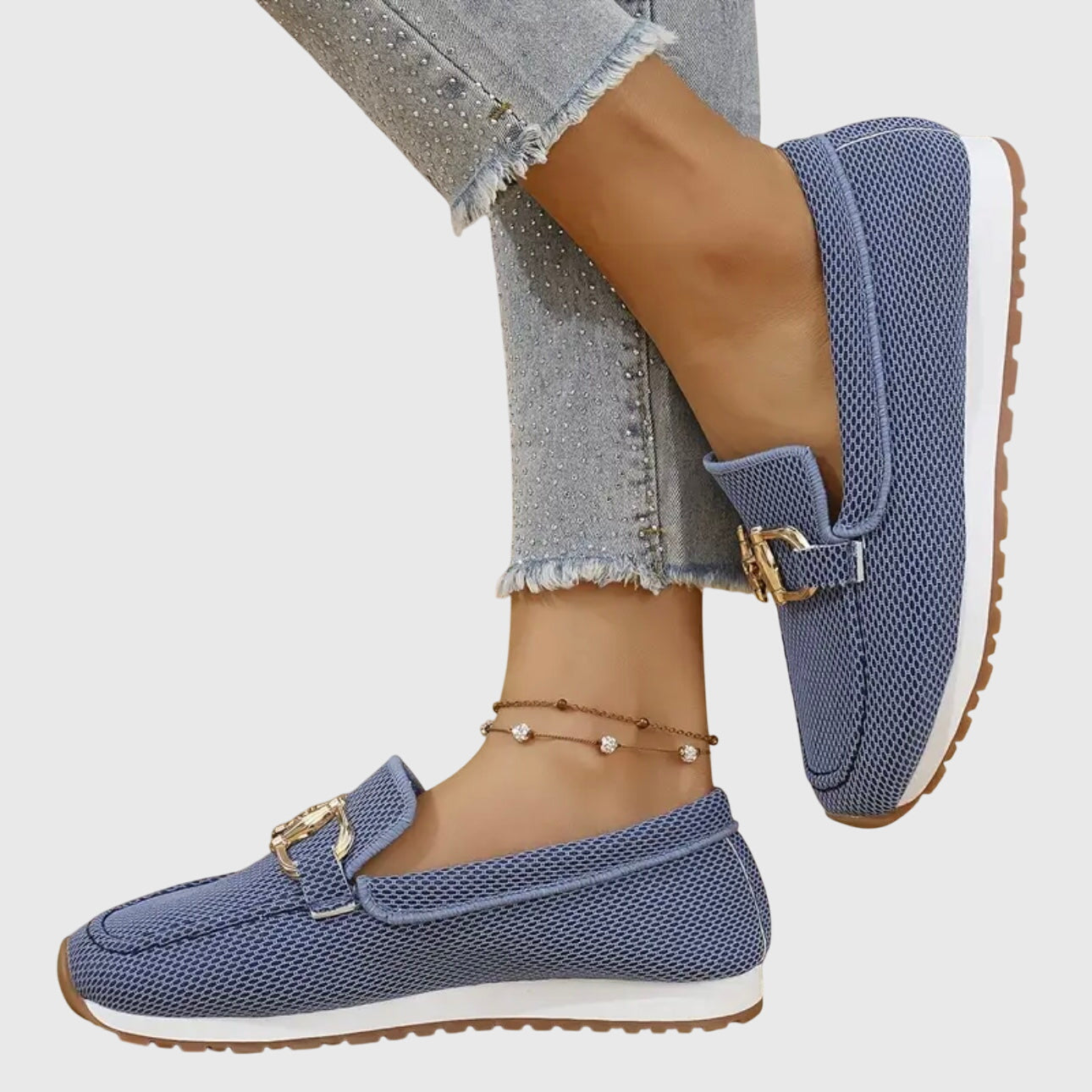 Women's Orthopedic Loafers with Anatomical Insole and Round Toe