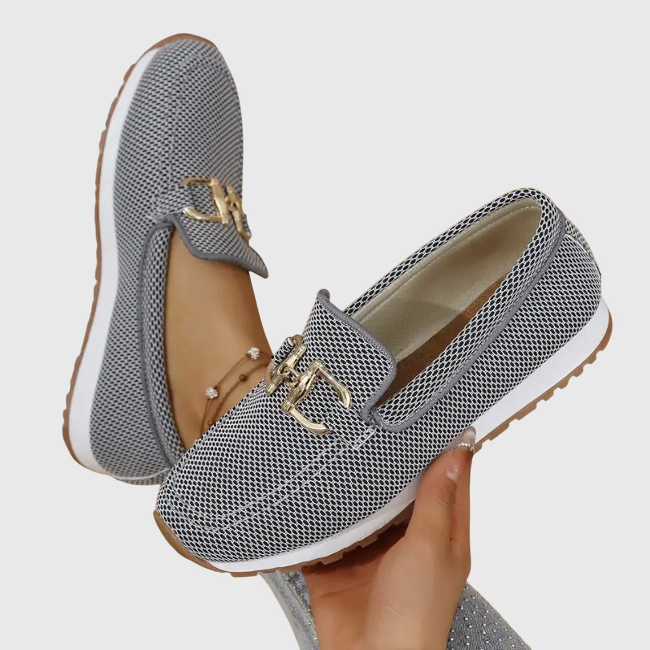 Women's Orthopedic Loafers with Anatomical Insole and Round Toe