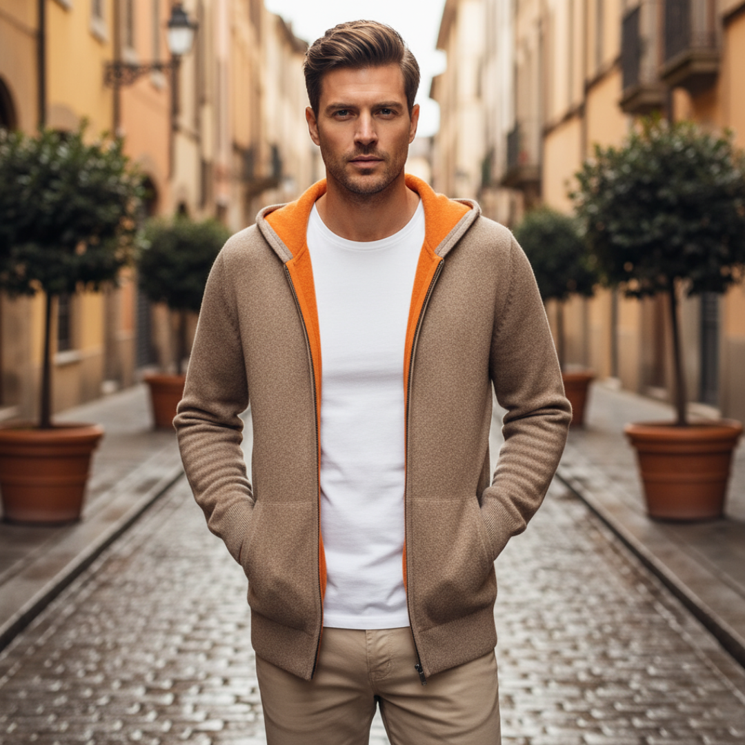 Men's Crew Neck Pullover Melange Pattern