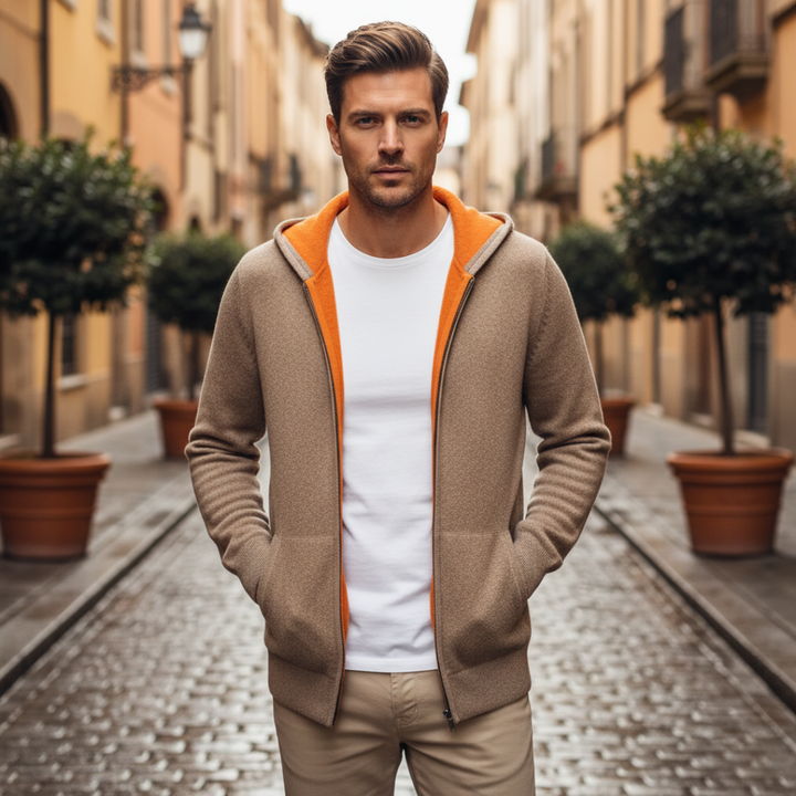 Men's Crew Neck Pullover Melange Pattern