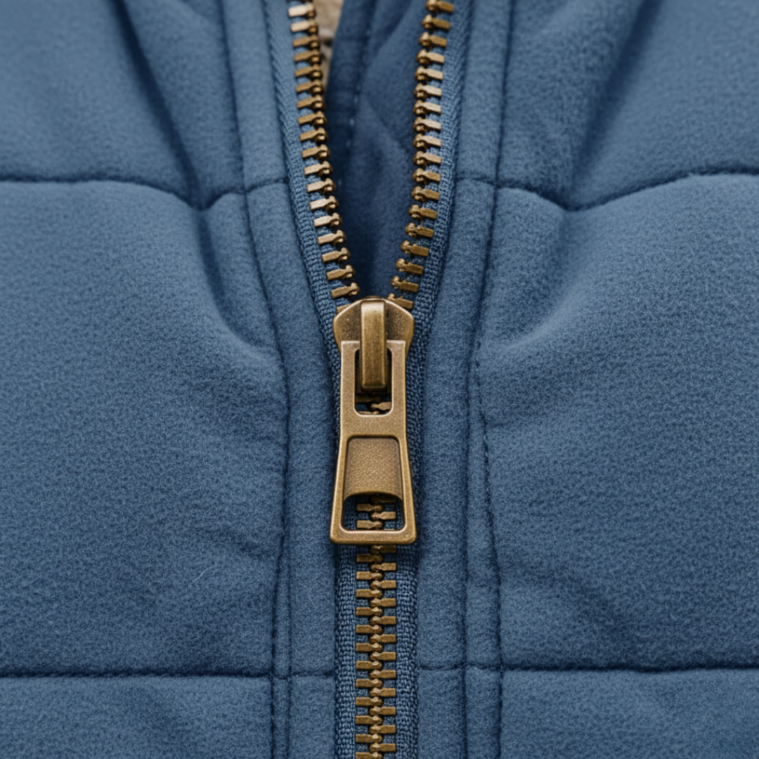 Women's Padded Jacket with Zipper