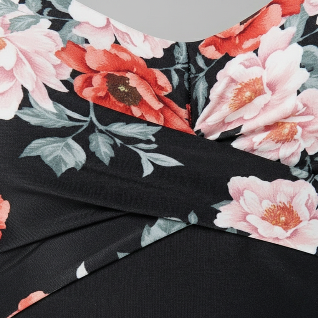 High-Waisted Floral Two-Piece Bikini for Women - Summer
