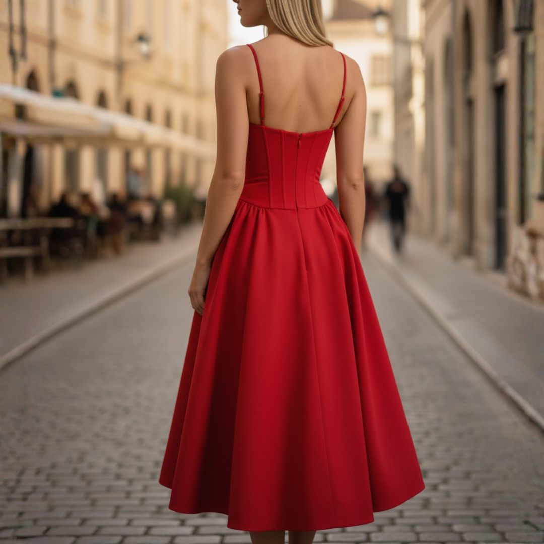 Long Women's Dress Without Sleeves