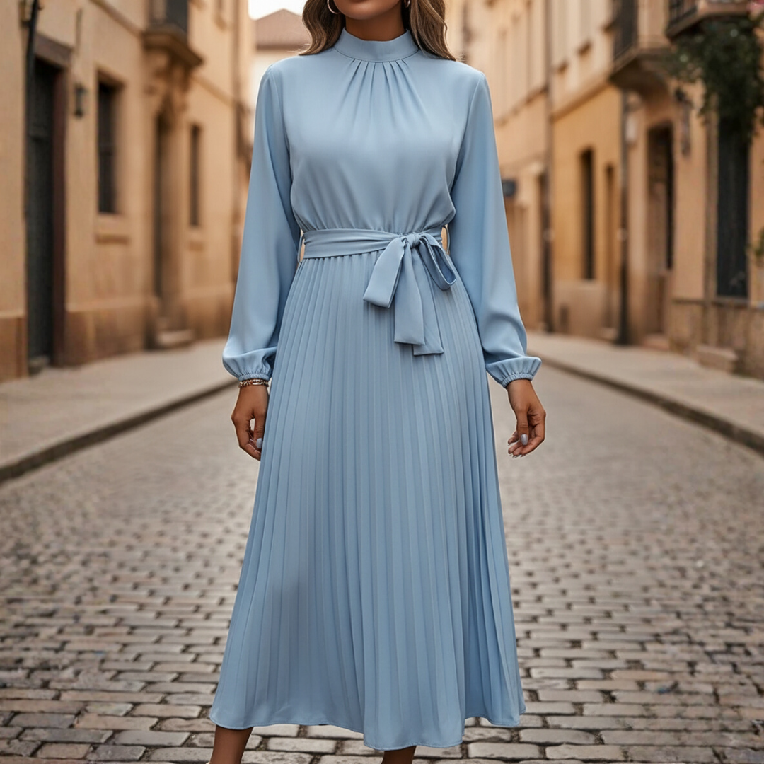 Long Pleated Dress for Women