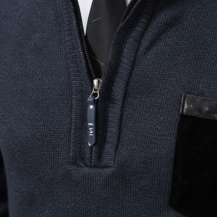 Men's Half Zip Sweater in Soft Blend