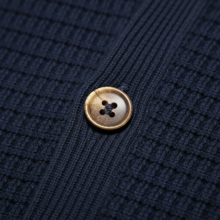 Men's Cardigan in Soft Yarn with Buttons
