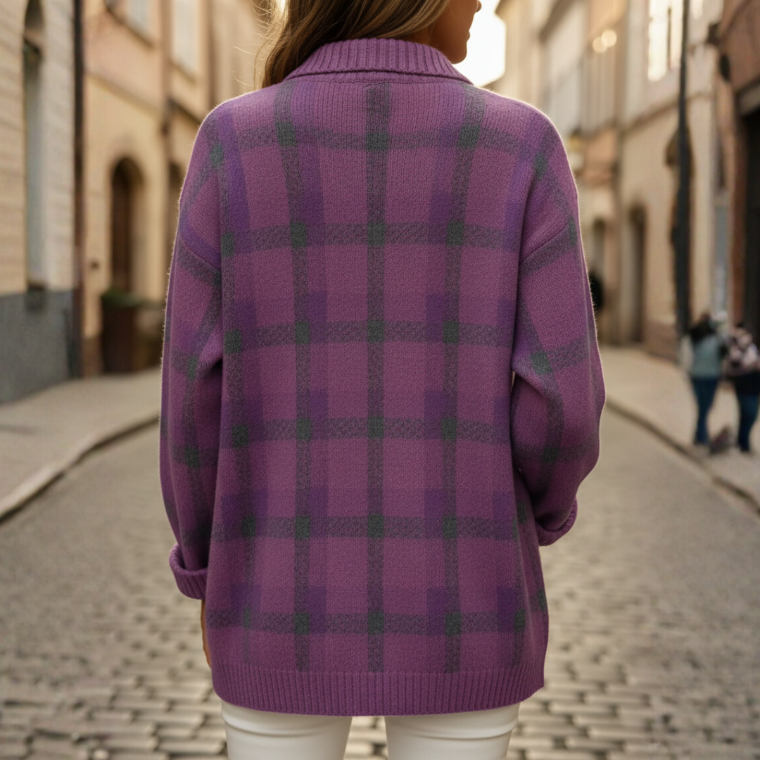 Women's Plaid Sweater Shirt