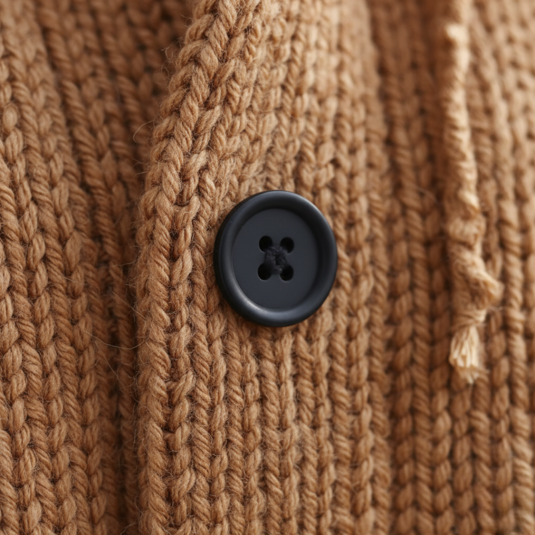 Women's Oversized Cardigan with Hood in Mixed Fibers
