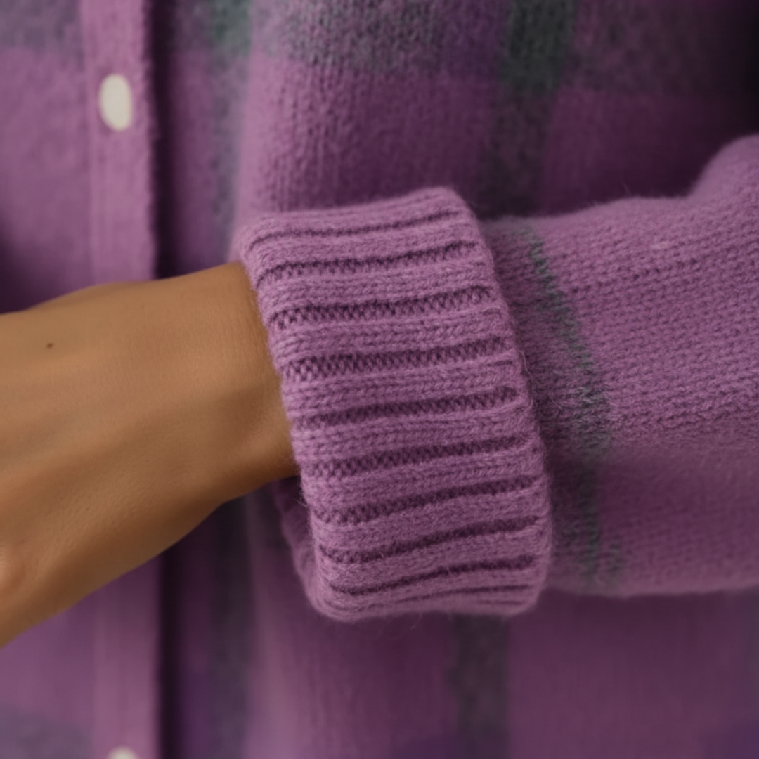 Women's Plaid Sweater Shirt