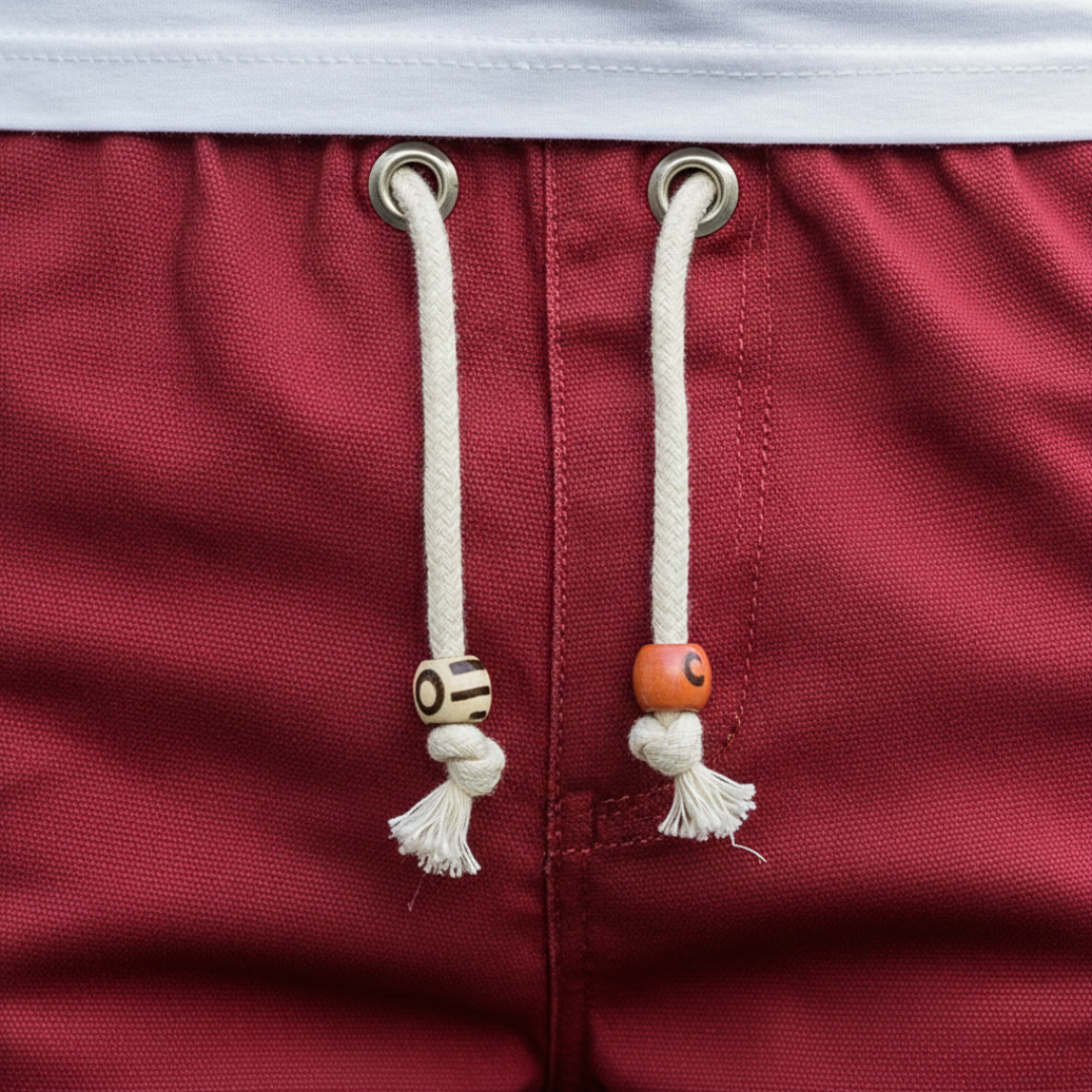 Casual Shorts with Drawstring and Elastic Waist for Men