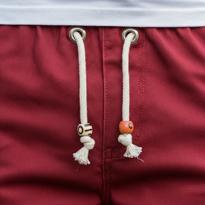 Pantaloncini casual con coulisse e vita elasticizzata da uomo