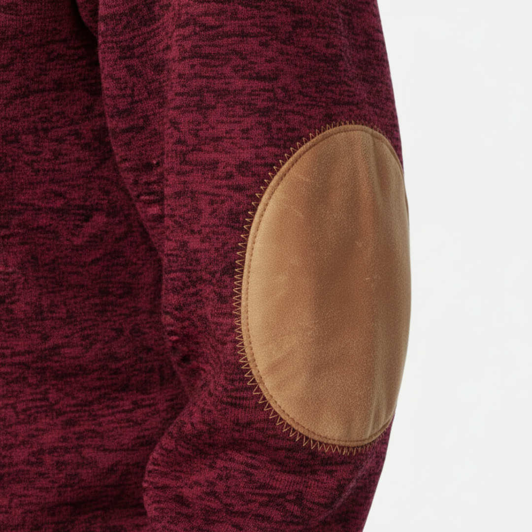 Men's Winter Pullover with High Collar Pattern