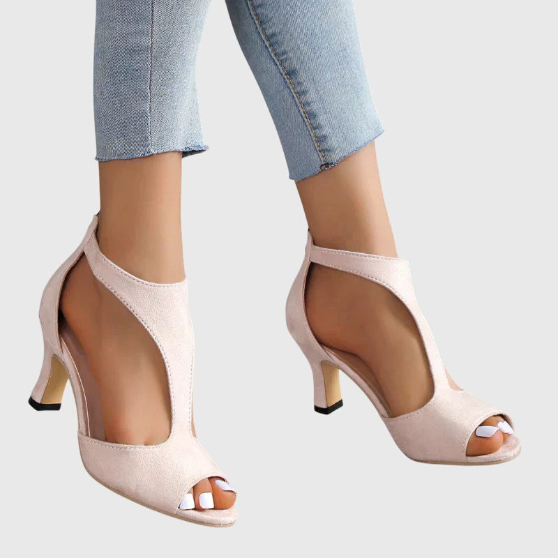 Women's Orthopedic Heels in Leather with Anatomical Insole