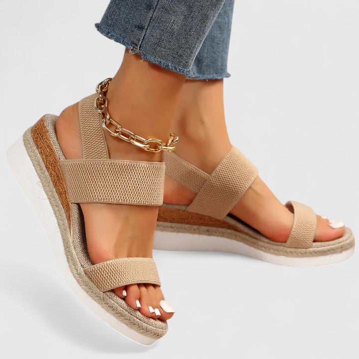 Women's Orthopedic Leather Sandals with Anatomical Insole