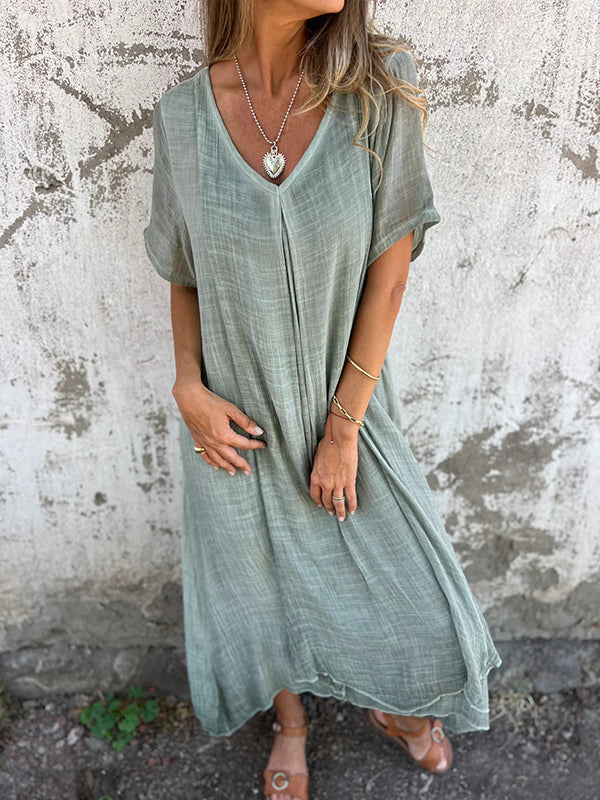 Amy™ | Loose V-neck Dress 3
