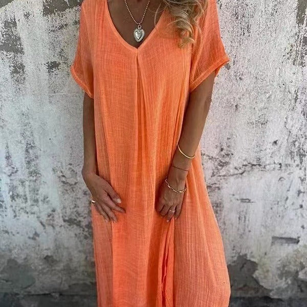 Amy™ | Loose V-neck Dress 4
