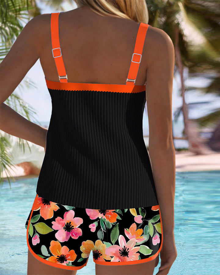 Tankini modellante per donna con controllo della pancia