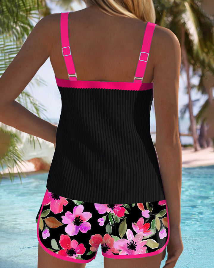 Tankini modellante per donna con controllo della pancia