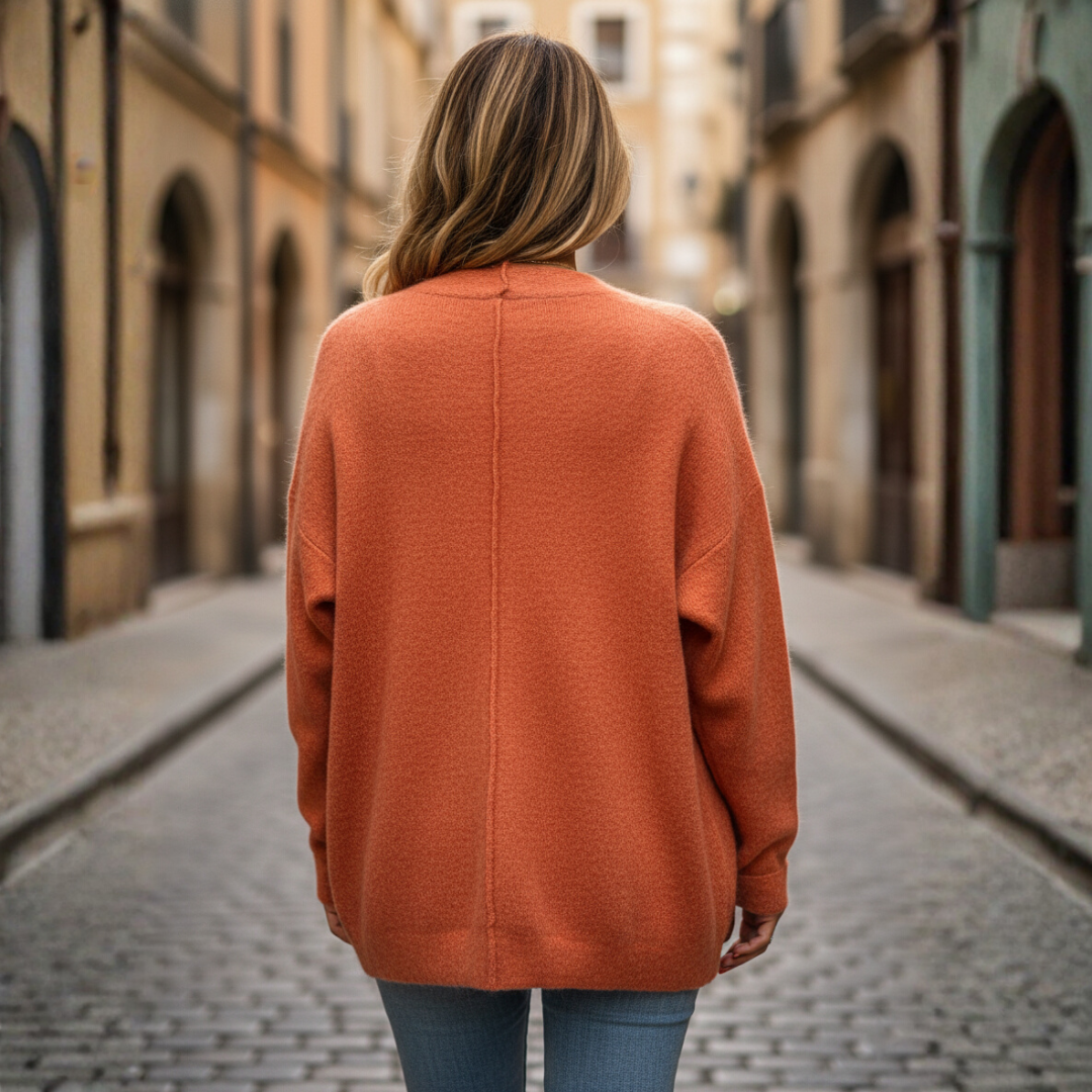 Casual Oversized Button Cardigan for Women