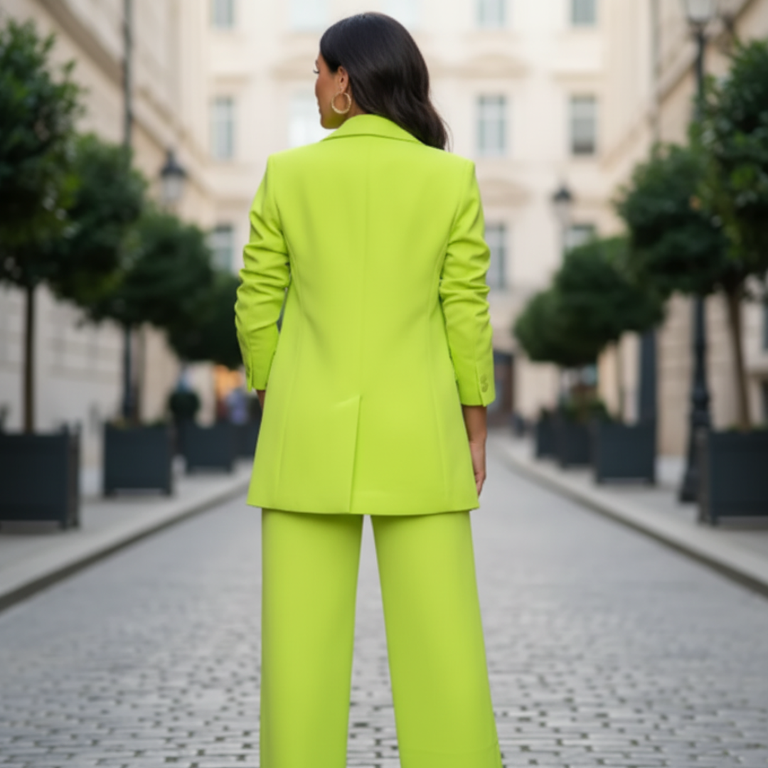 Complete Women's Suit with Pants and Blazer in Quality Material
