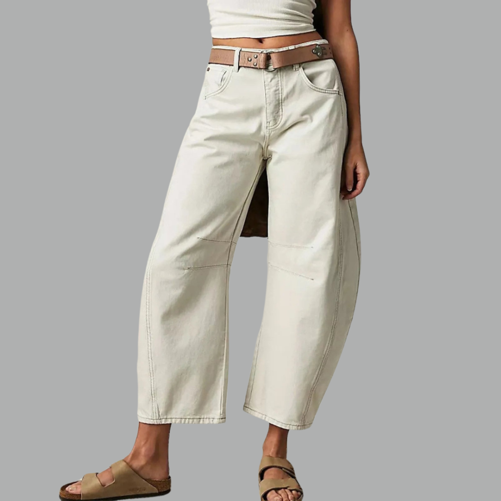 Barrel | Women's High Waist Barrel Leg Jeans Relaxed Fit Denim 4