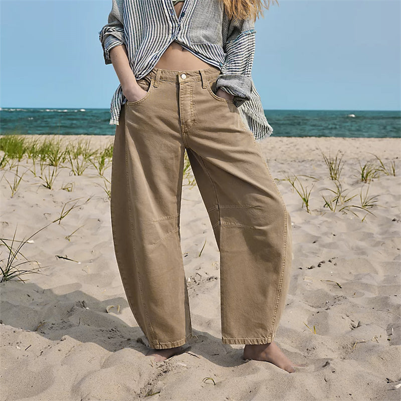 Barrel | Women's High Waist Barrel Leg Jeans Relaxed Fit Denim 5