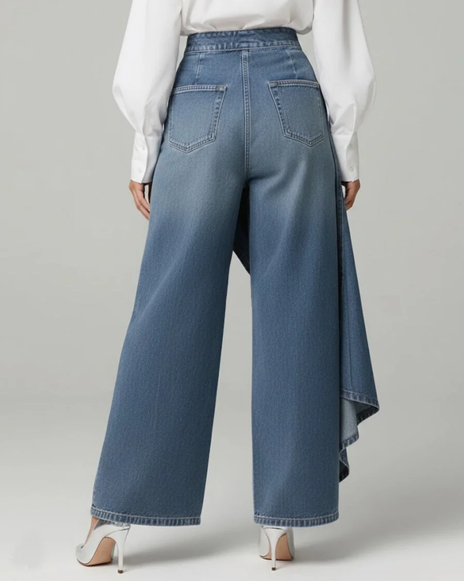 Celeste | Women's High Waisted Wide Leg Wrap Pants 3