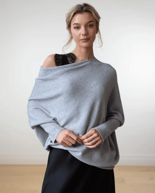 Women's Off Shoulder Long Sleeve Sweater