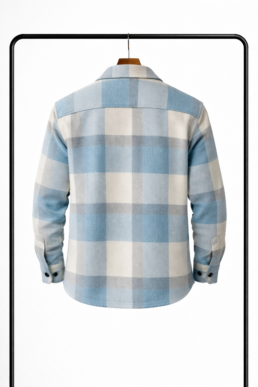 Men's Flannel Checkered Shirt Sleeveless Long Sleeve
