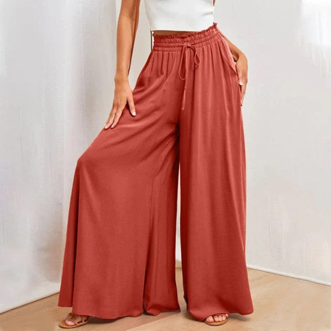 Clementine | Women's High Waisted Wide Leg Palazzo Pants 2