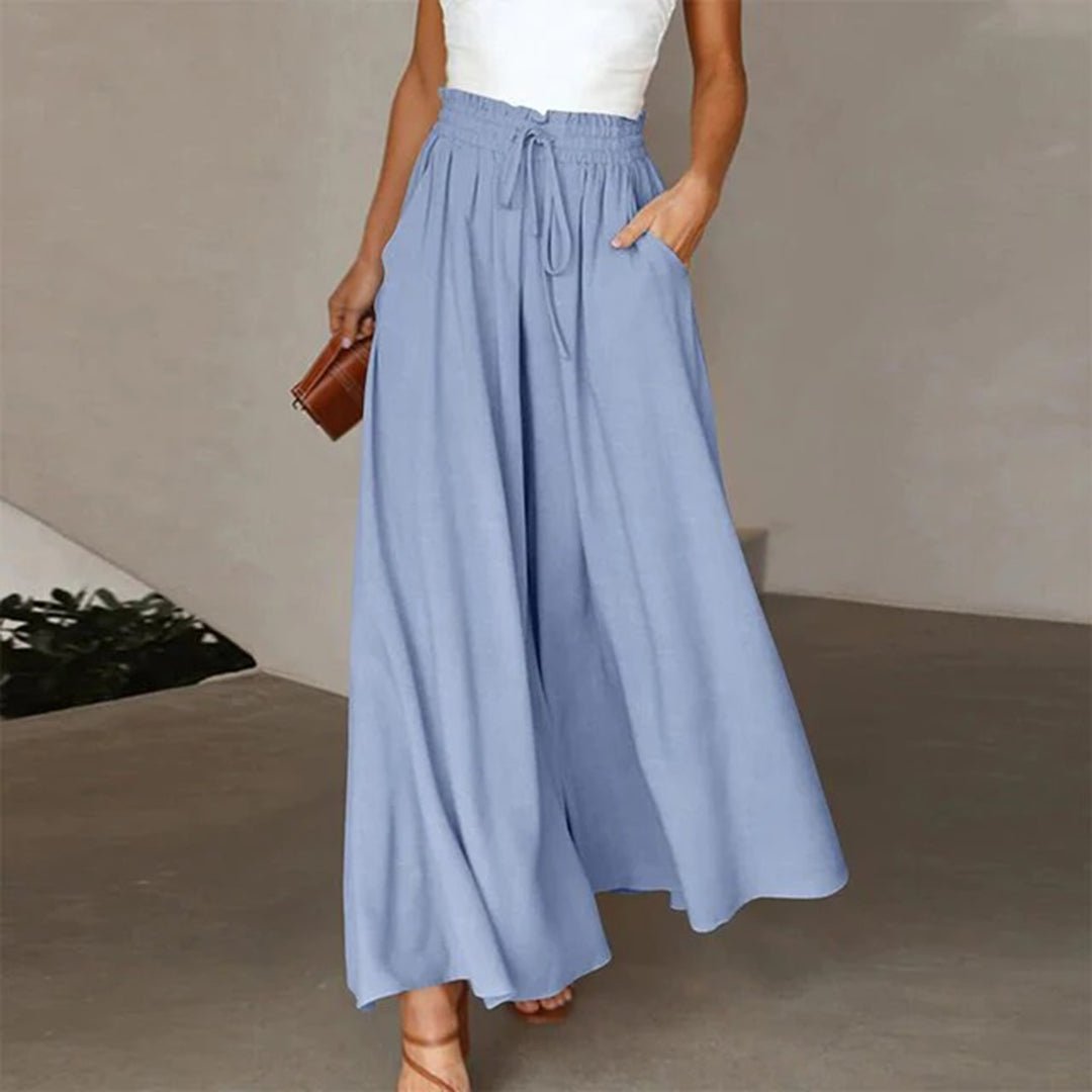 Clementine | Women's High Waisted Wide Leg Palazzo Pants 4