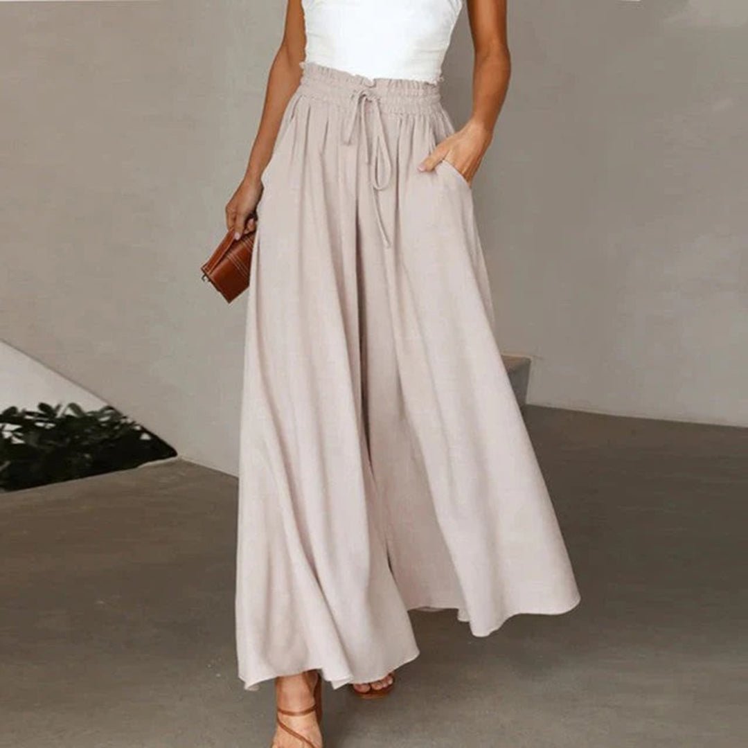 Clementine | Women's High Waisted Wide Leg Palazzo Pants 5