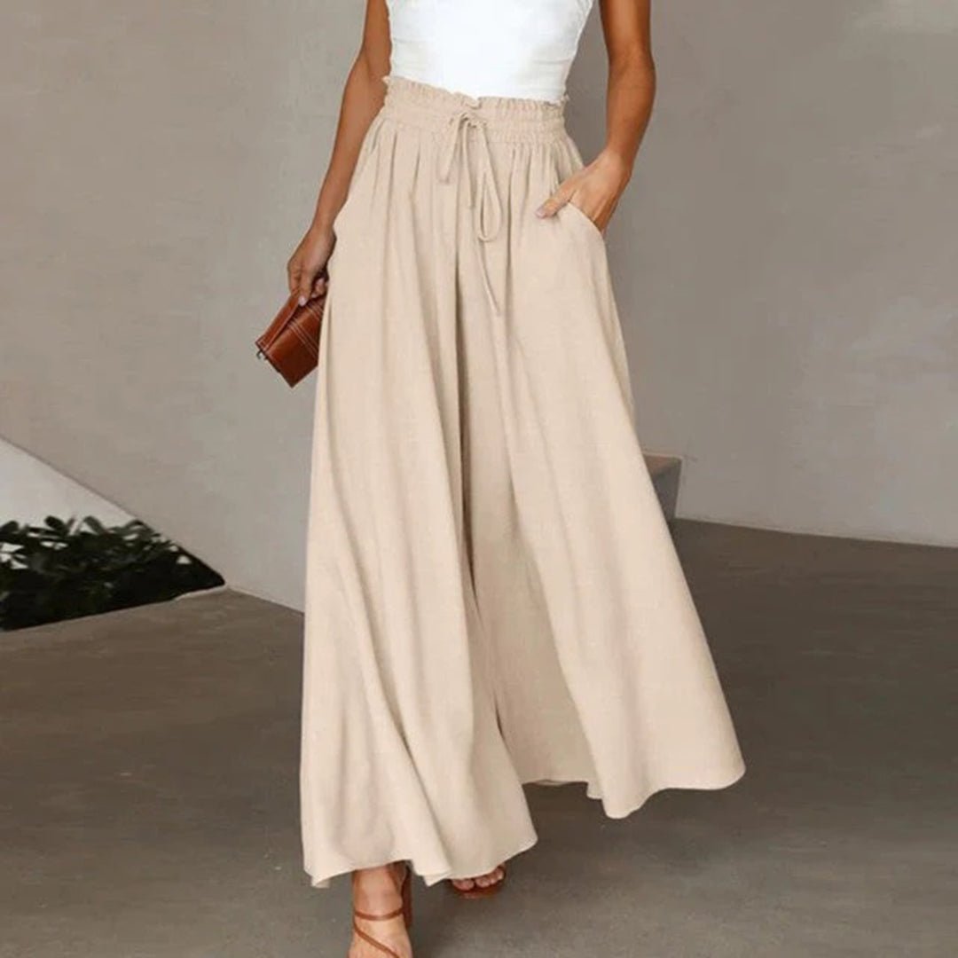 Clementine | Women's High Waisted Wide Leg Palazzo Pants 6