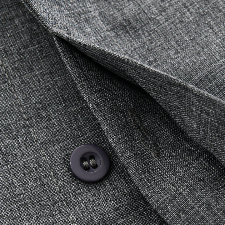 Camicia da uomo in lino con maniche corte e bottoni – estate