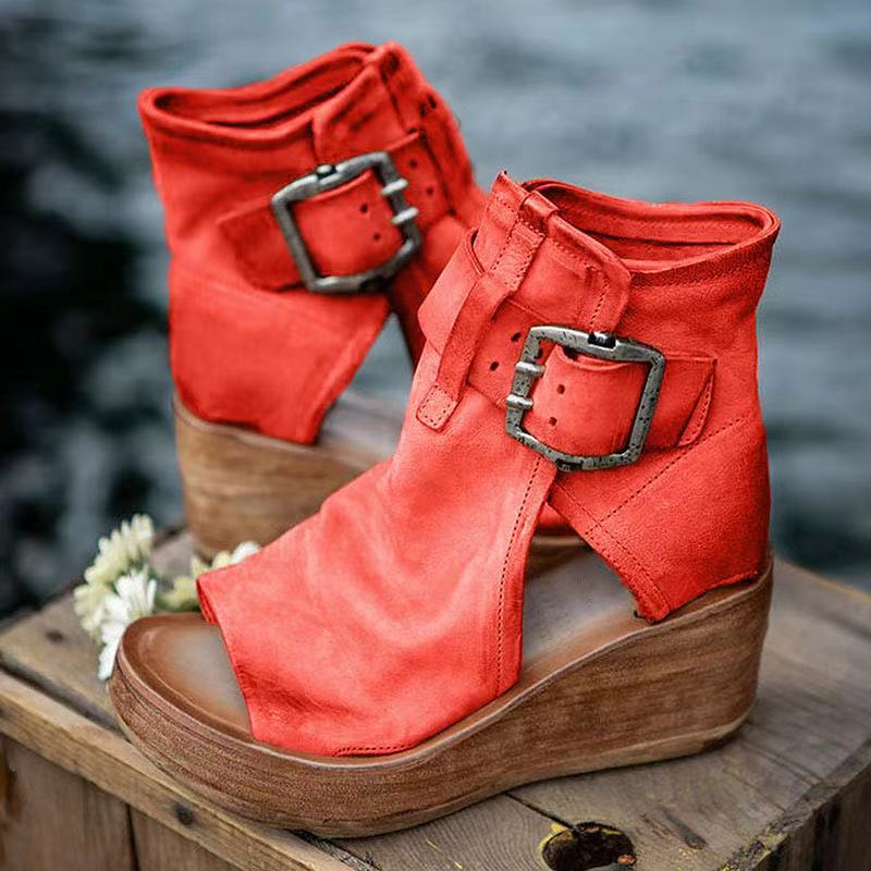 Dawn™ | Wedge Sandals with Buckle in Boho Style 1