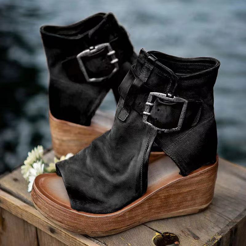 Dawn™ | Wedge Sandals with Buckle in Boho Style 2