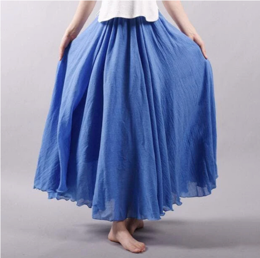 Women's Lightweight Flowy Maxi Skirt | Elegant Summer Breeze Design 1