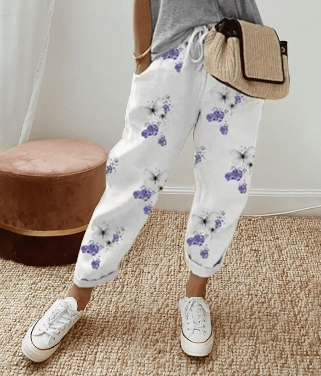 Elle™ | Flattering Fit & Comfort Waistband Trouser With Print 2