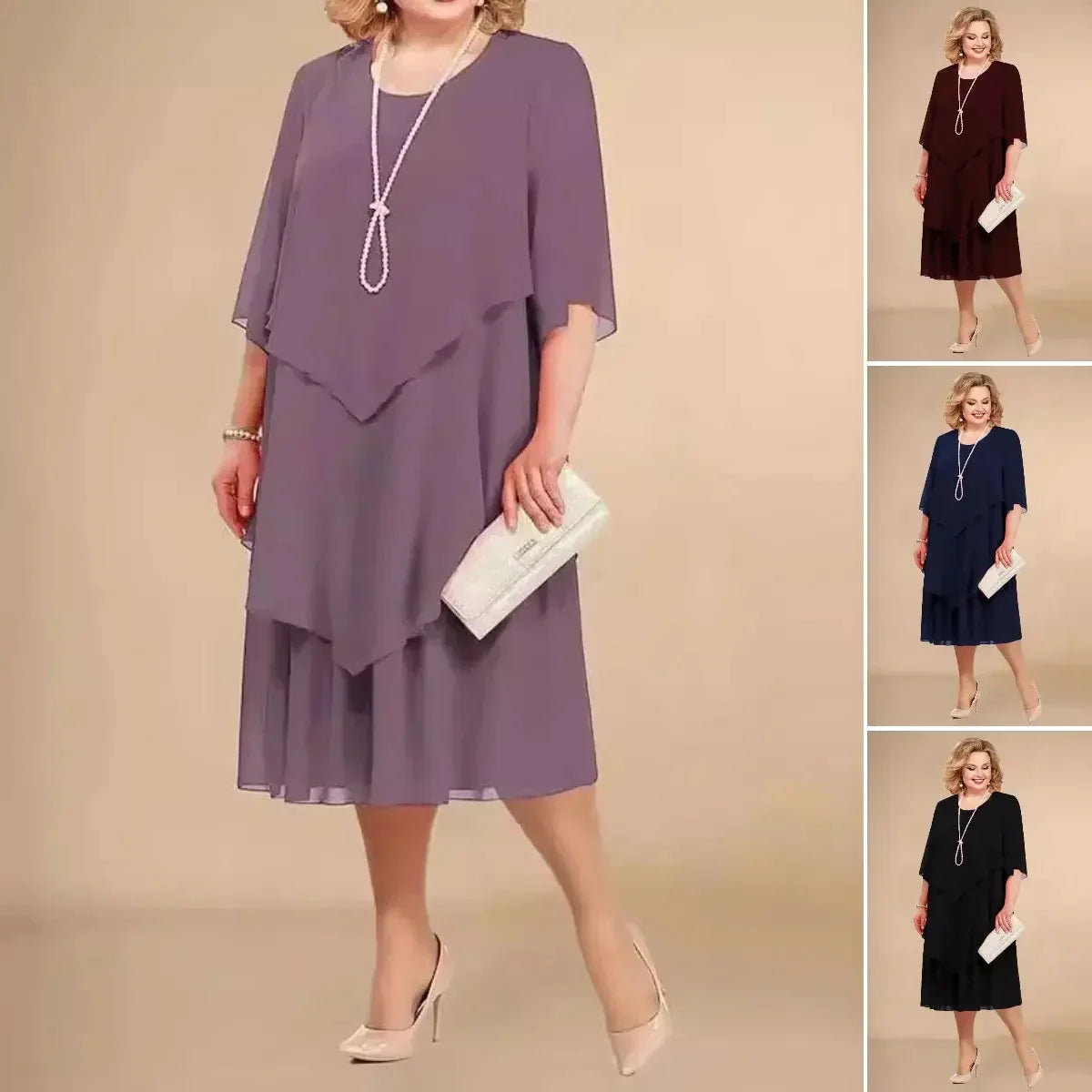 Ellen™ | Elegant Chiffon Dress 5
