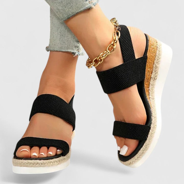 Women's Orthopedic Leather Sandals with Anatomical Insole