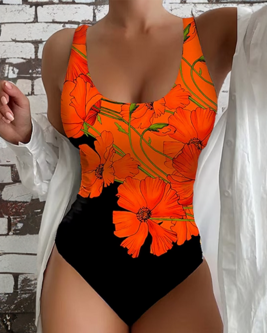 Women's Floral Flattering Swimsuit