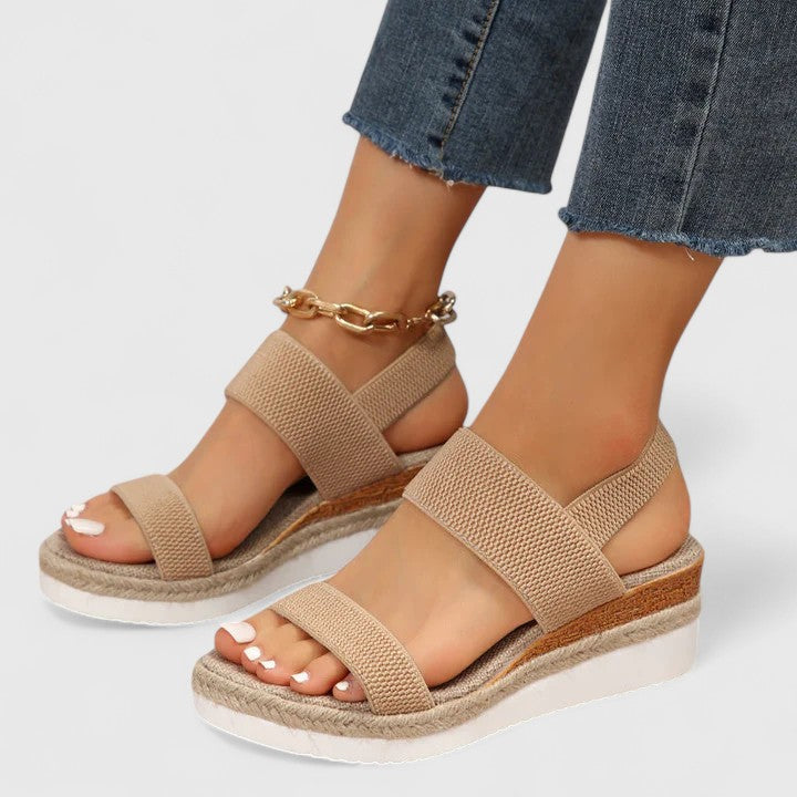 Women's Orthopedic Leather Sandals with Anatomical Insole