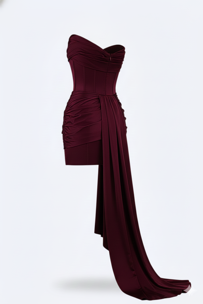 Elegant Women's Short Sleeveless Floral Dress with V-Neck – Ceremony