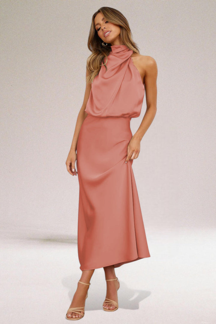 Giselle™ | Elegant Halter Neck Dress 2