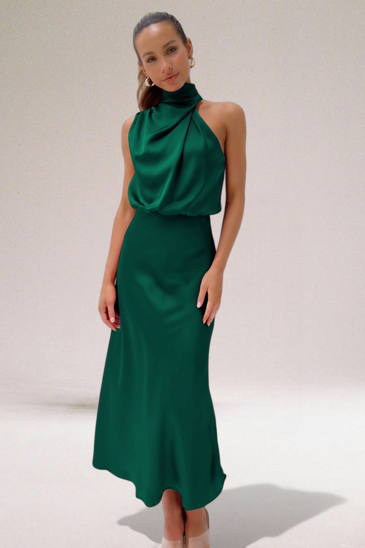 Giselle™ | Elegant Halter Neck Dress 5