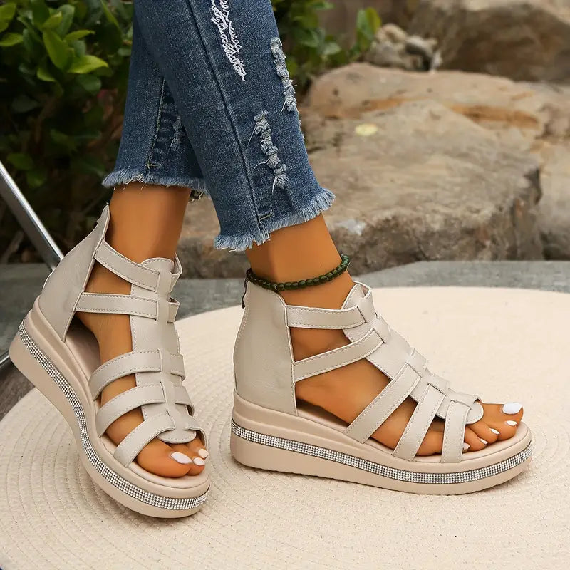 Hannah™ | Comfort Sandals with Rhinestone Decoration 8
