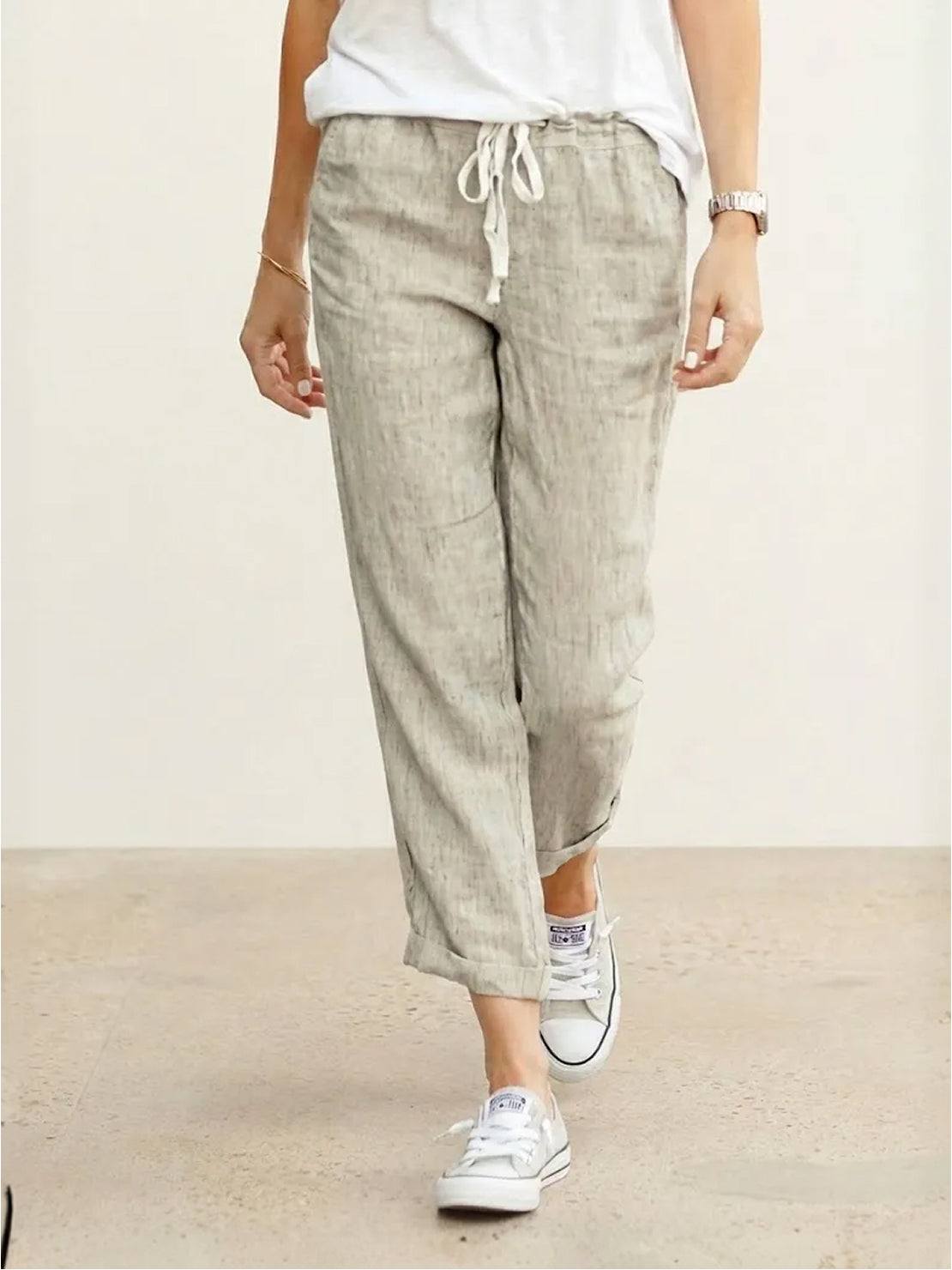 Harper | Women's Casual Drawstring Straight-Leg Casual Pants 0